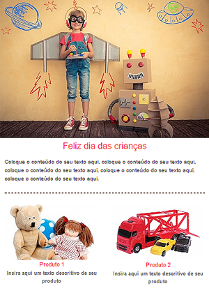 Template dia das Crianças