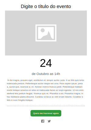 Template Evento
