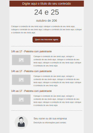 Template Evento