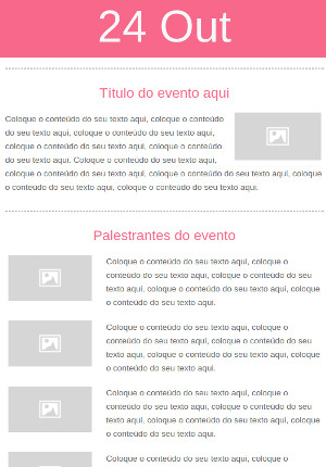 Template Evento