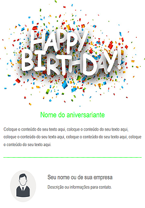 Template Aniversário